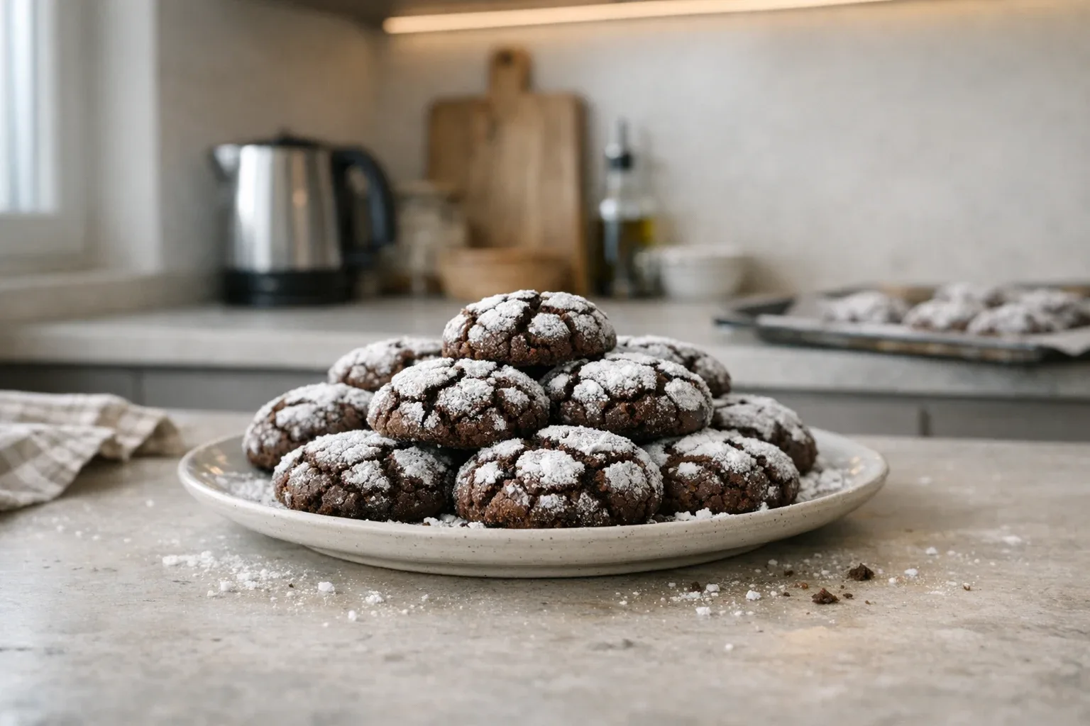Czekoladowe crinkle cookies