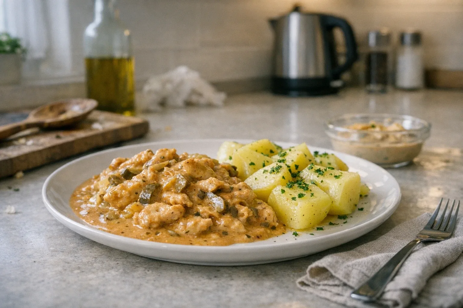 Stroganow z kurczaka