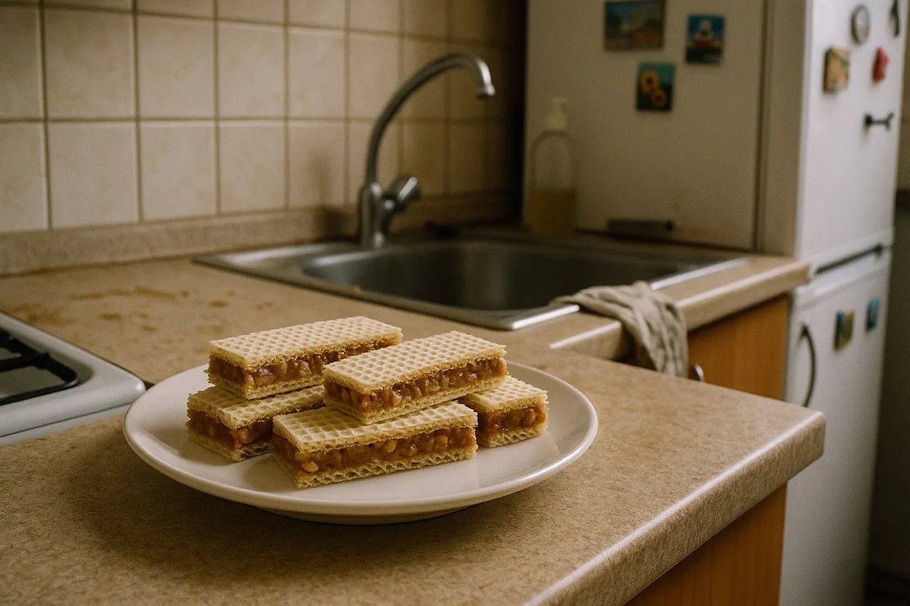 Wafle karmelowe (grylażowe)