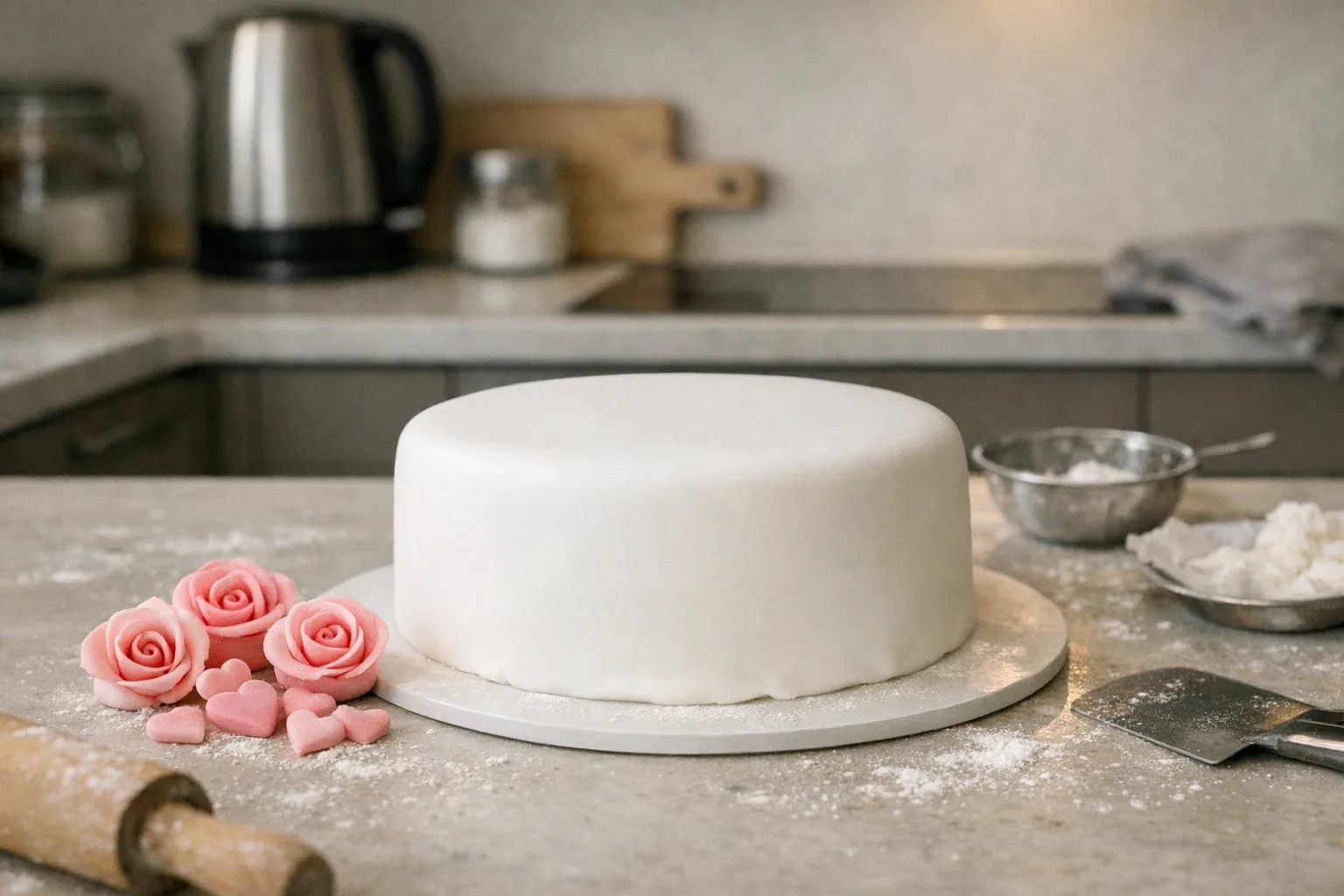 Fondant z pianek marshmallow do obkładania tortów – fałszywy marcepan