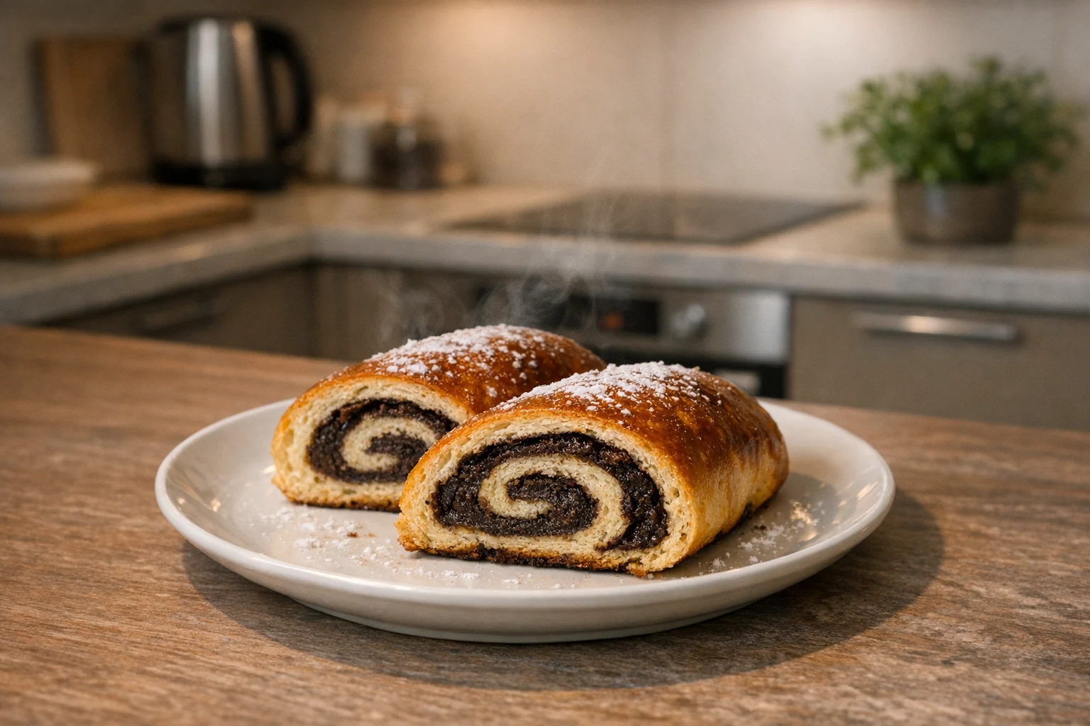 Drożdżowa rolada kakaowa