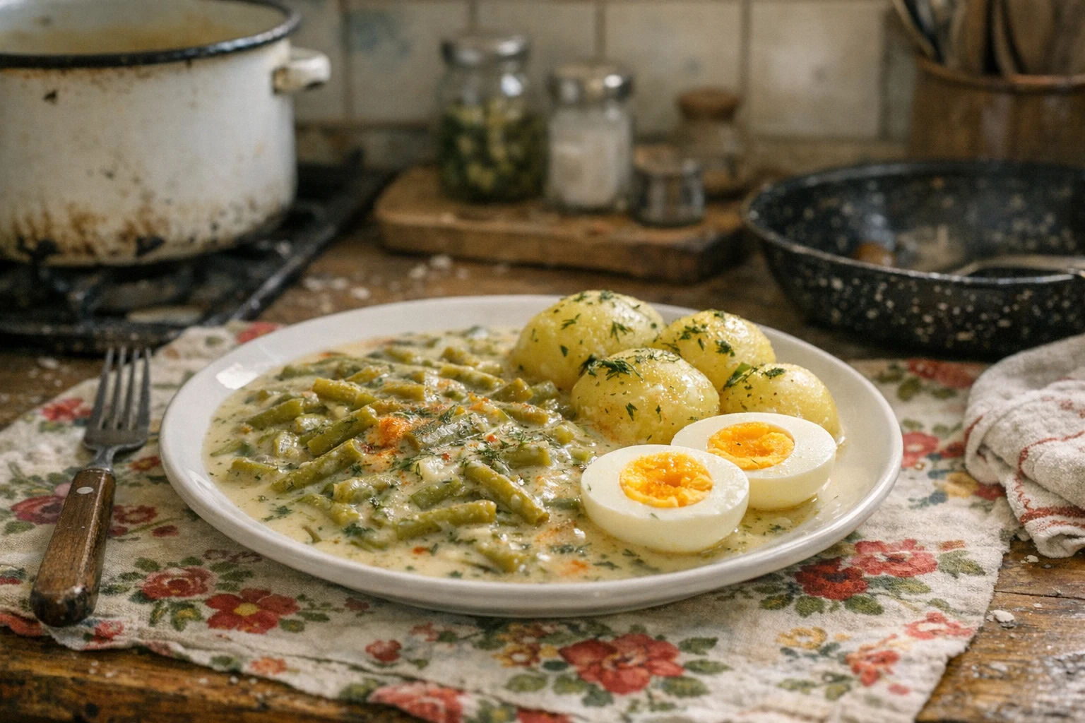Fasolka szparagowa w sosie śmietanowym