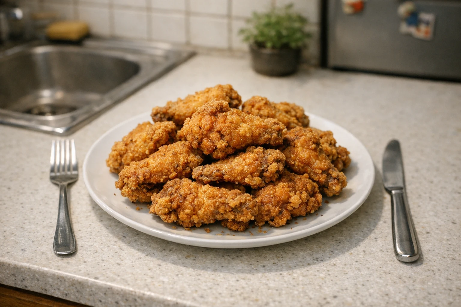 Skrzydełka z kurczaka w stylu KFC
