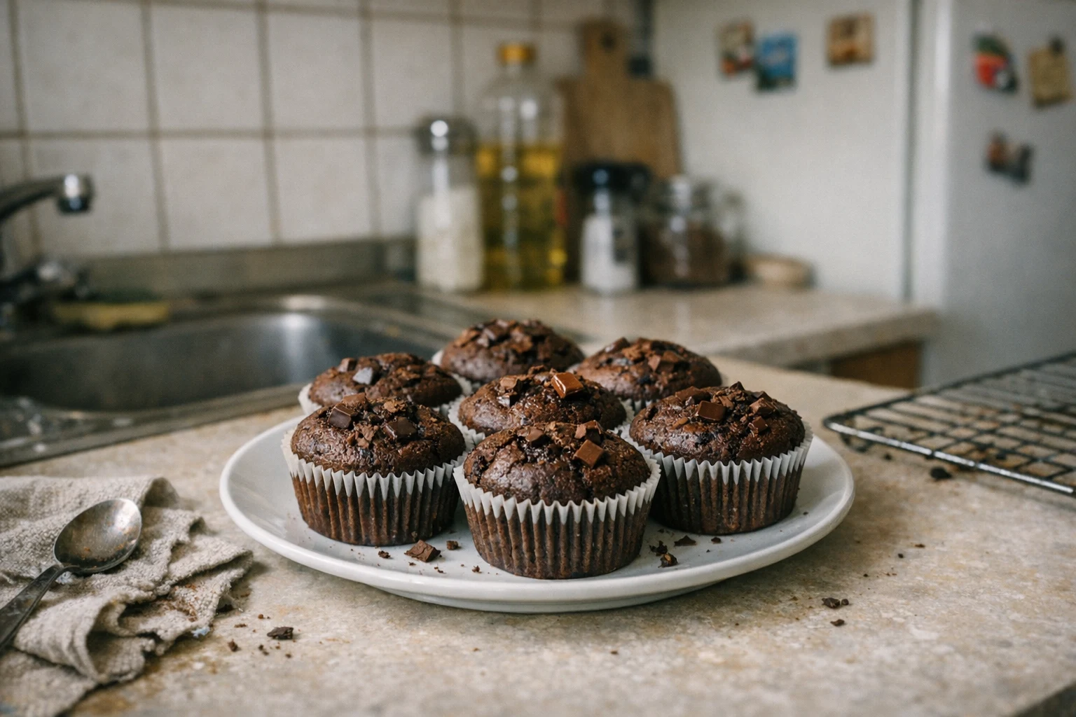 Czekoladowe muffinki z kubka