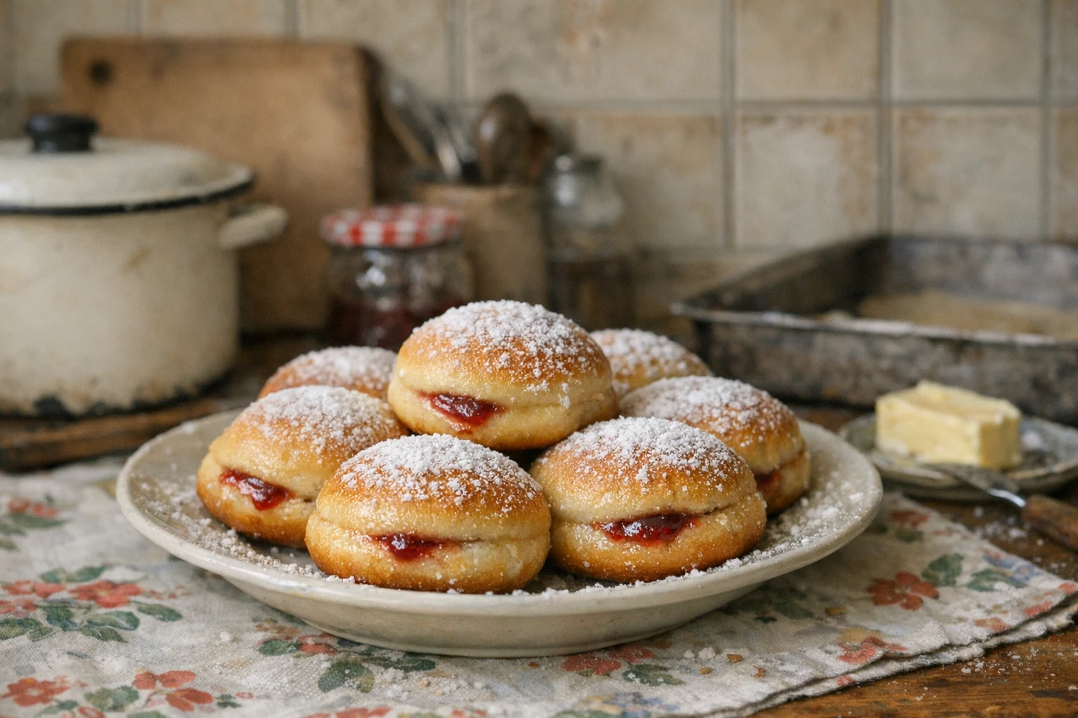 Domowe pączki pieczone
