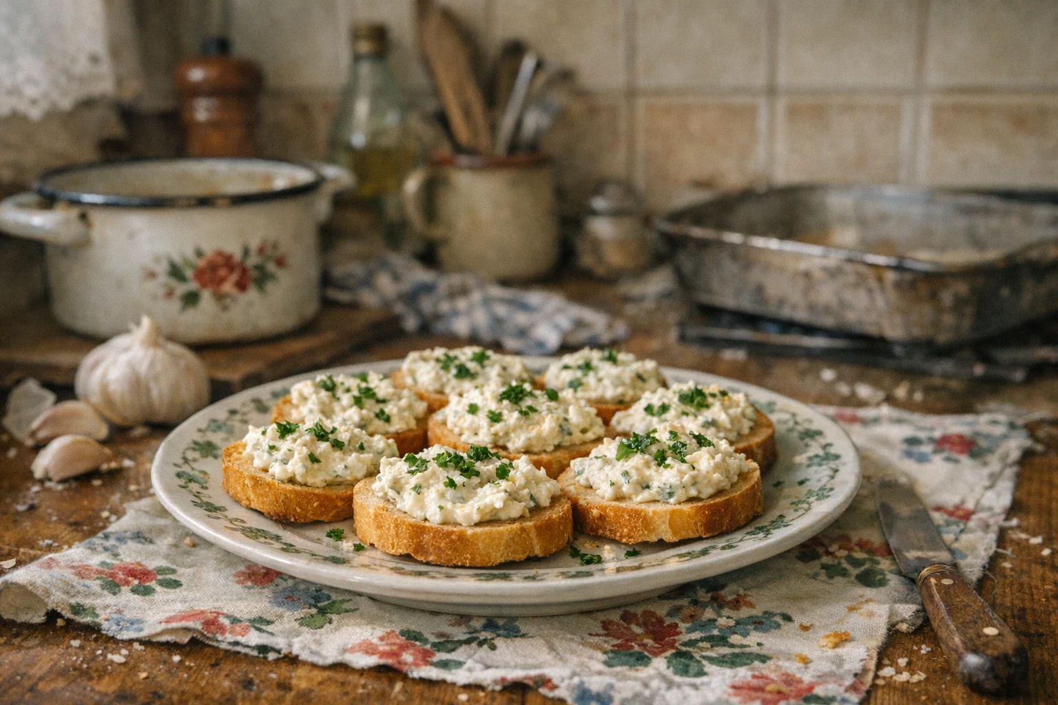 Pasta czosnkowa na koreczki