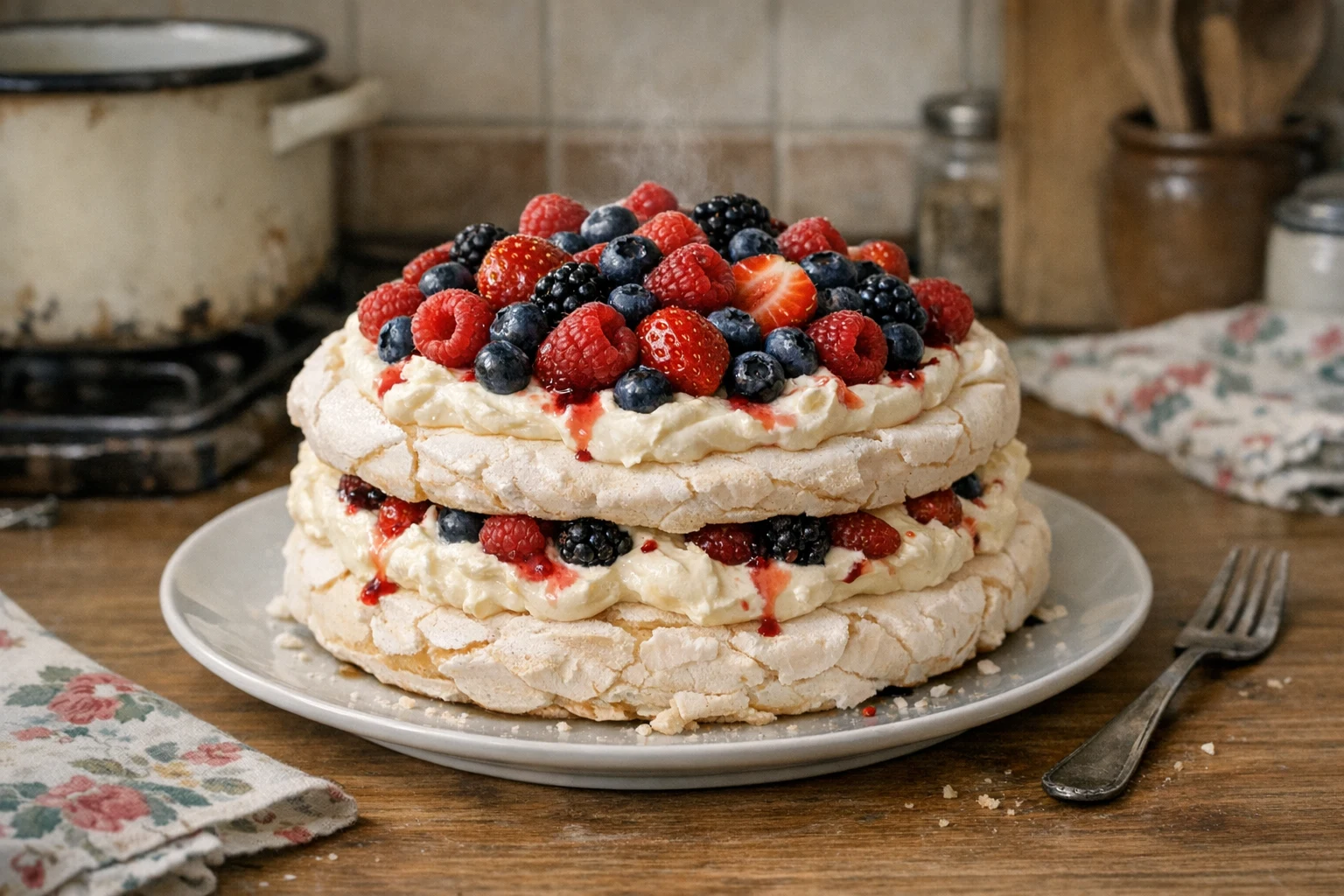 Pavlova z kremem mascarpone