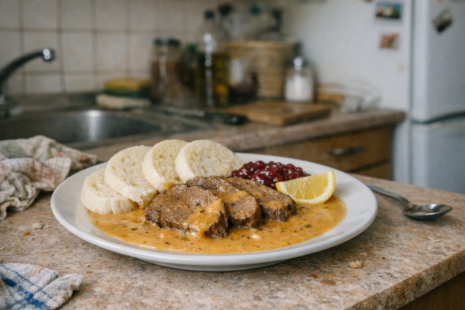 Polędwica po czesku w sosie śmietanowym