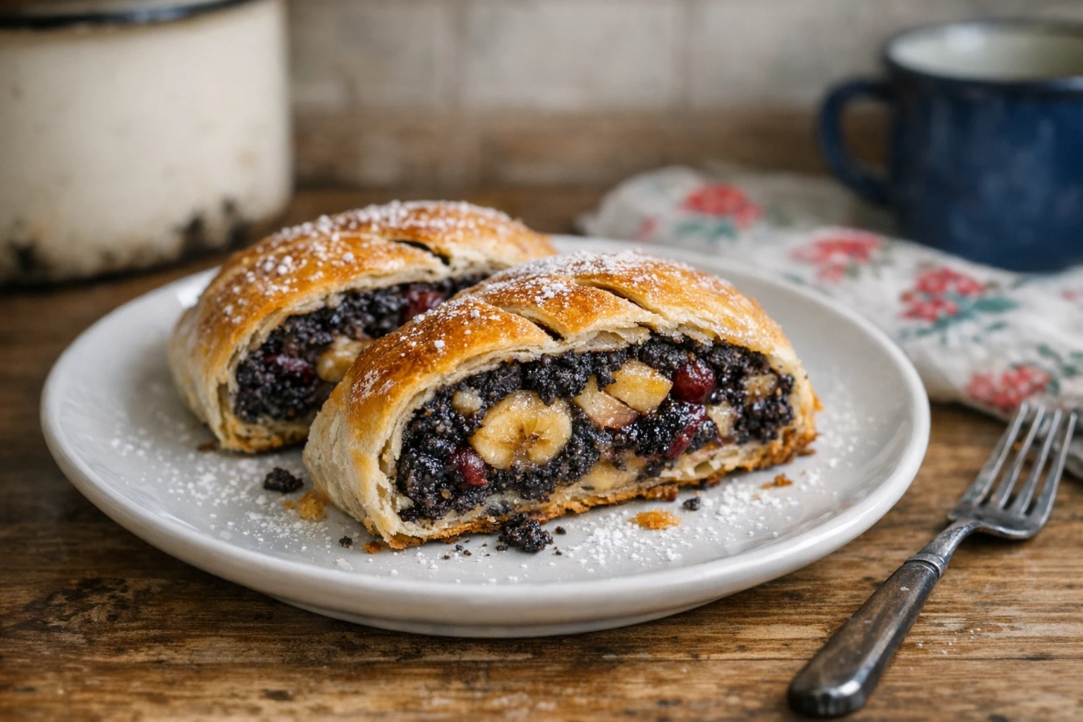 Strudel makowy