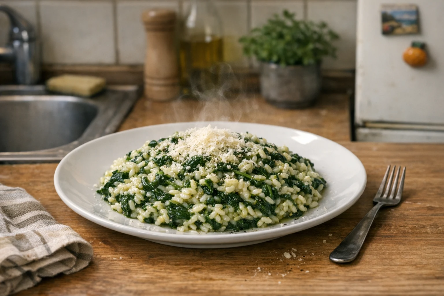 Risotto ze szpinakiem