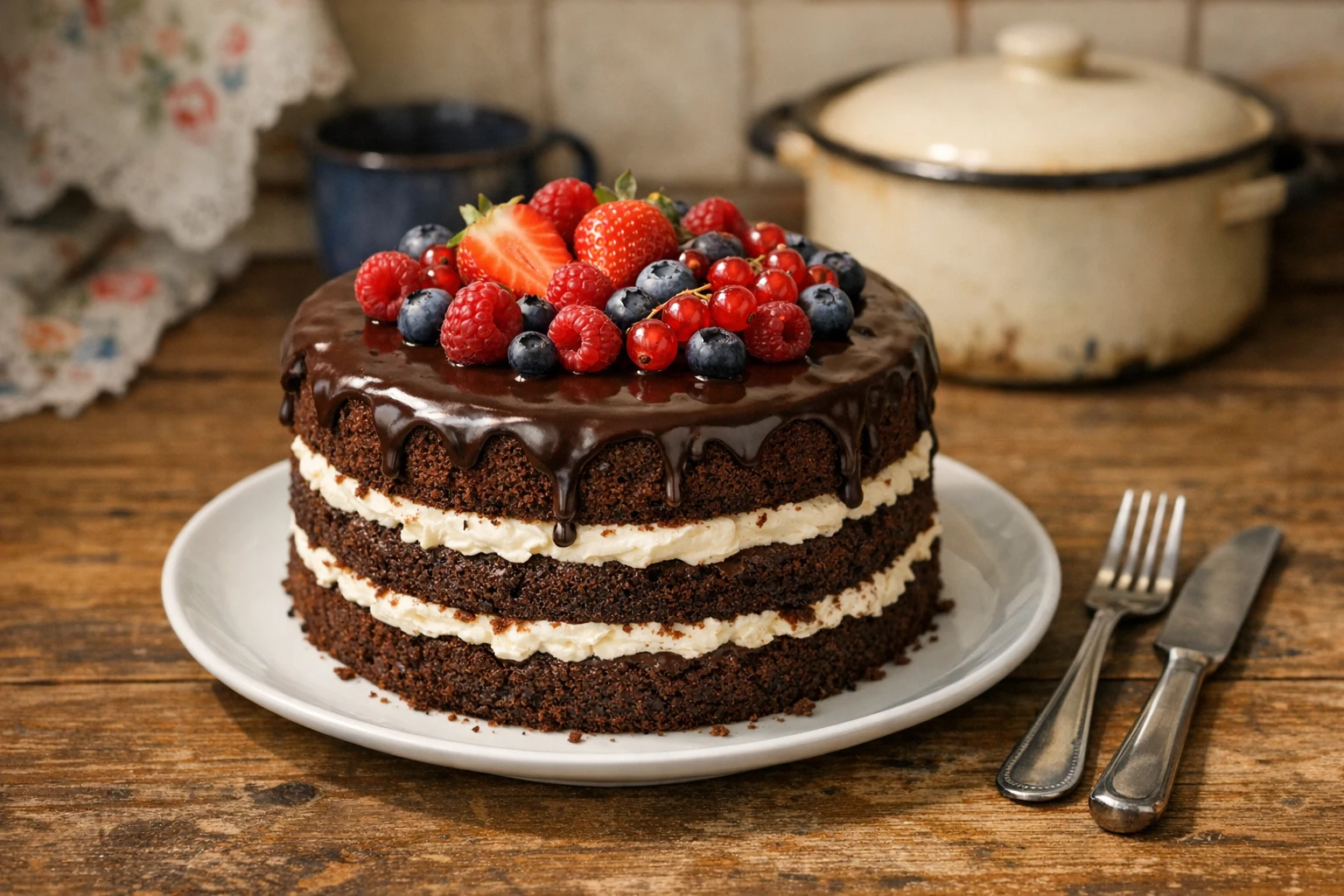 Tort czekoladowy z mascarpone