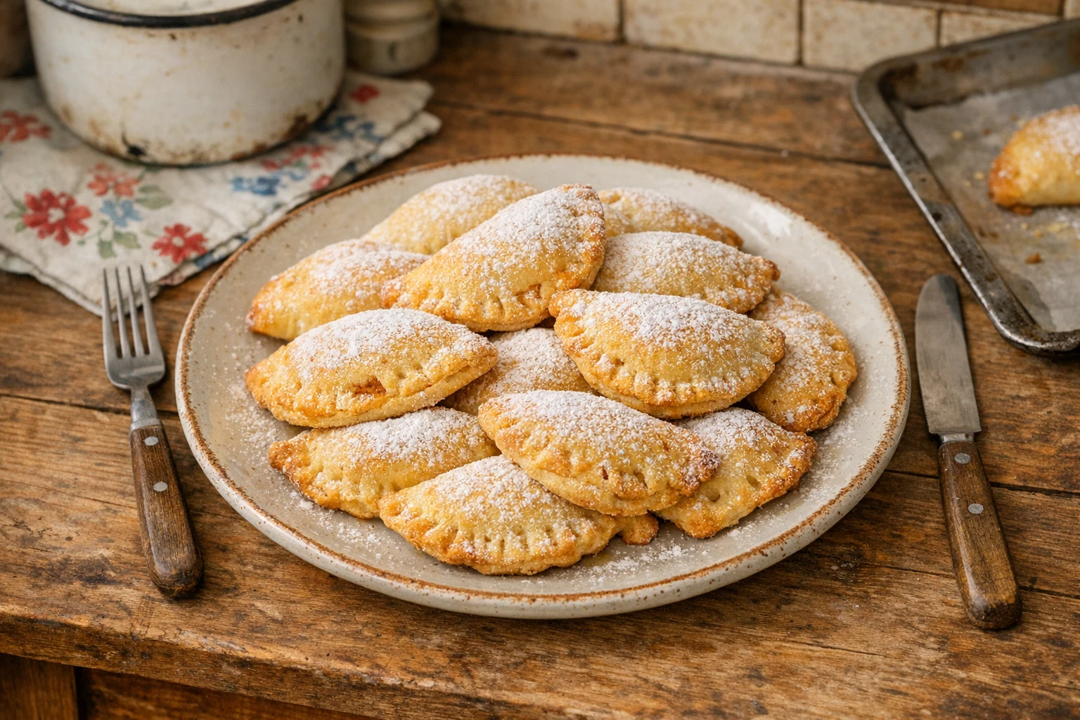 Jabłkowe ciasteczka-pierożki