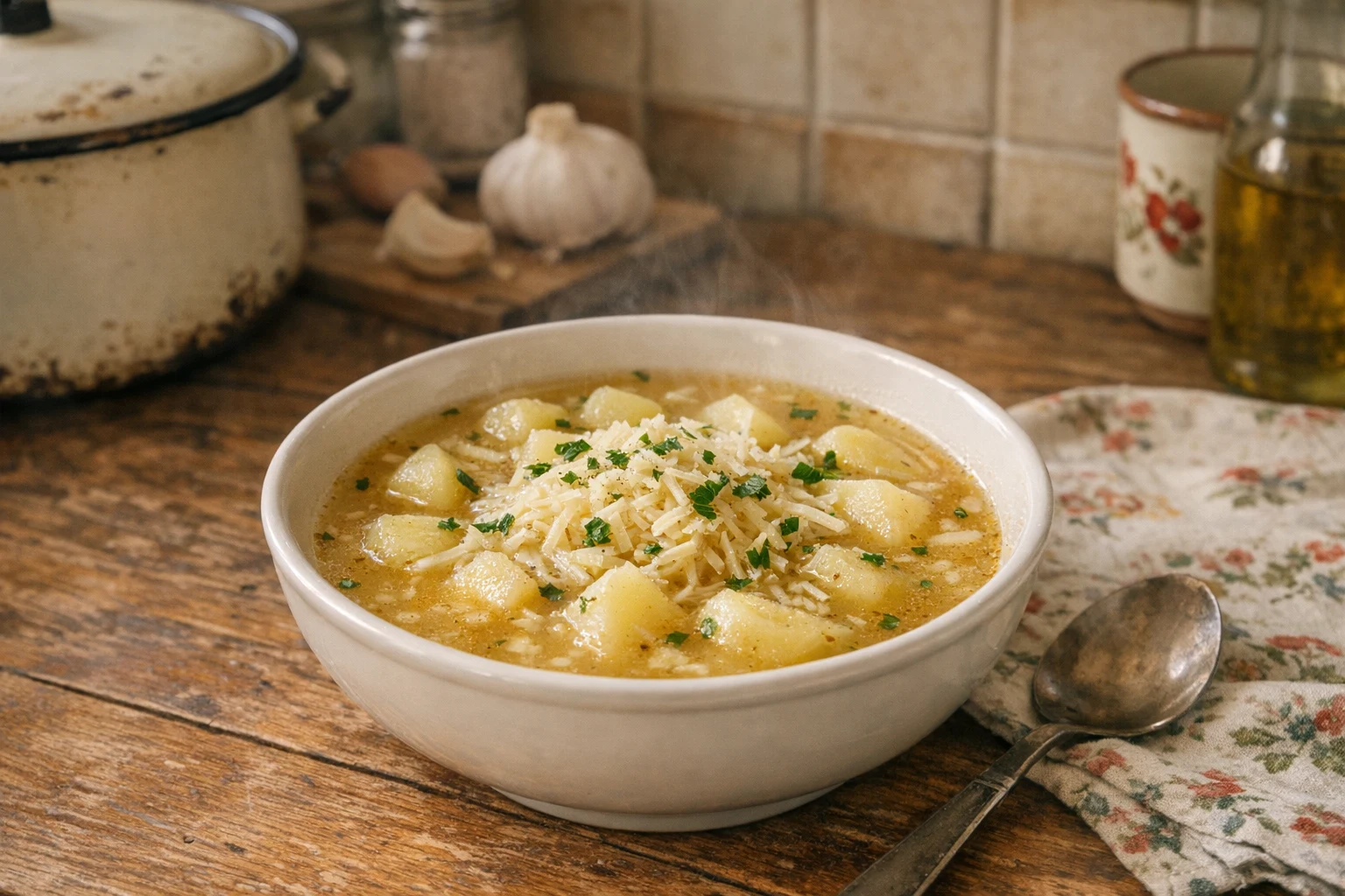 Prosta zupa czosnkowa