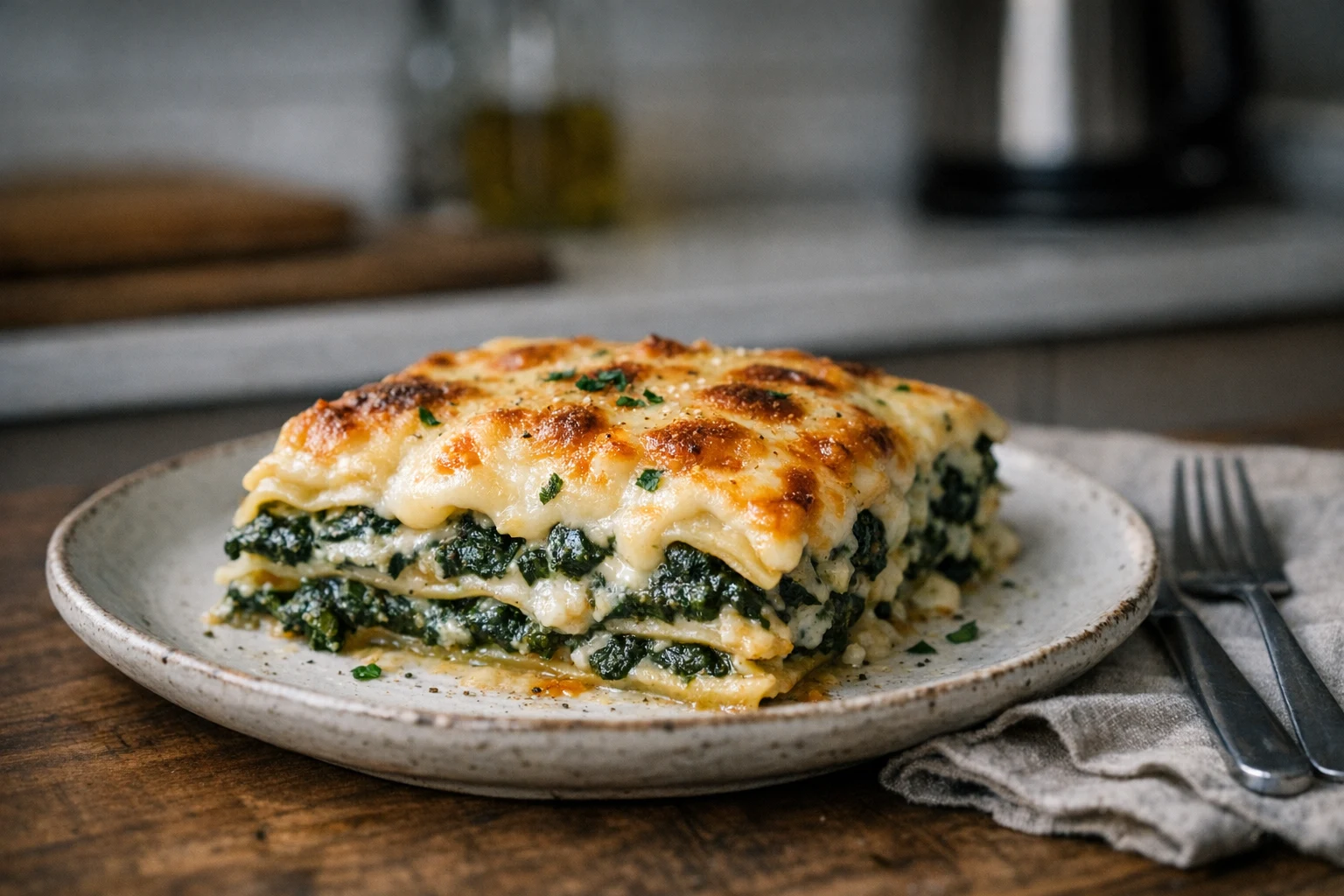 Lasagne ze szpinakiem
