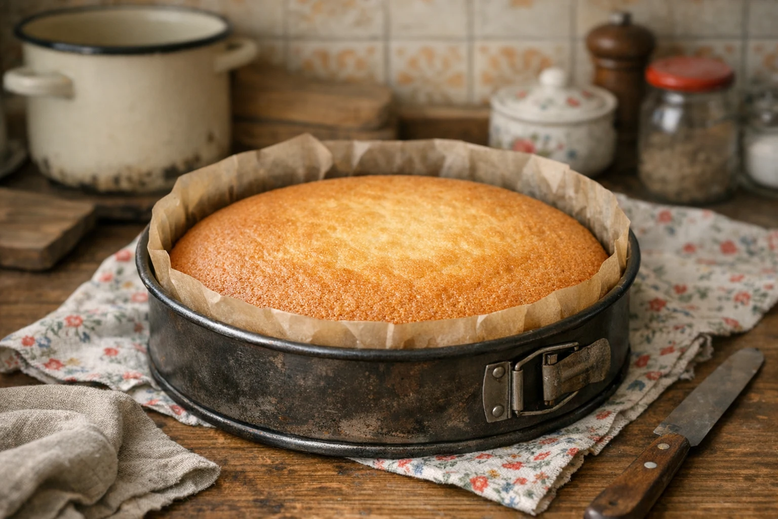 Biszkopt na tort bez oddzielania jajek